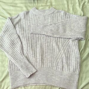 light purple sweater